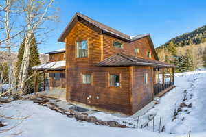 Snow covered property