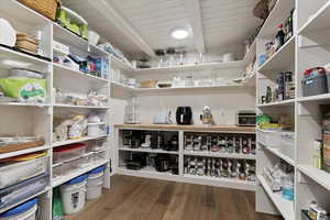 View of storage area