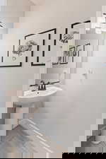 Bathroom with baseboards