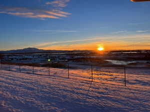 Water view featuring mountains