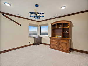 Bedroom just off the loft area