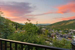 View of mountain background