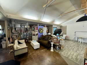 Basement featuring baseboards