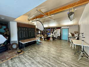 Misc room with light wood-type flooring