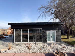 Detached studio guest house 896 sq ft.  currently rented $1800/month  can help off set the mortgage.