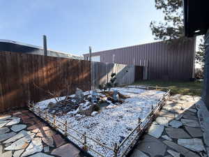 .92 Acre. Detached studio guest house 896 sq ft. $1800/month immediate income to help off set the mortgage 40x60 heated workshop with a 18' door. Outdoor pool. View of property location featuring property boundaries highlighted and a pool