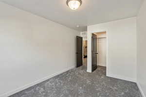 3rd bedroom on top floor with walk in closet