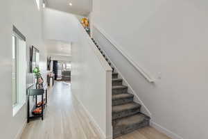 Entrance of home through front door