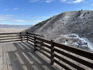 Deck with a mountain view