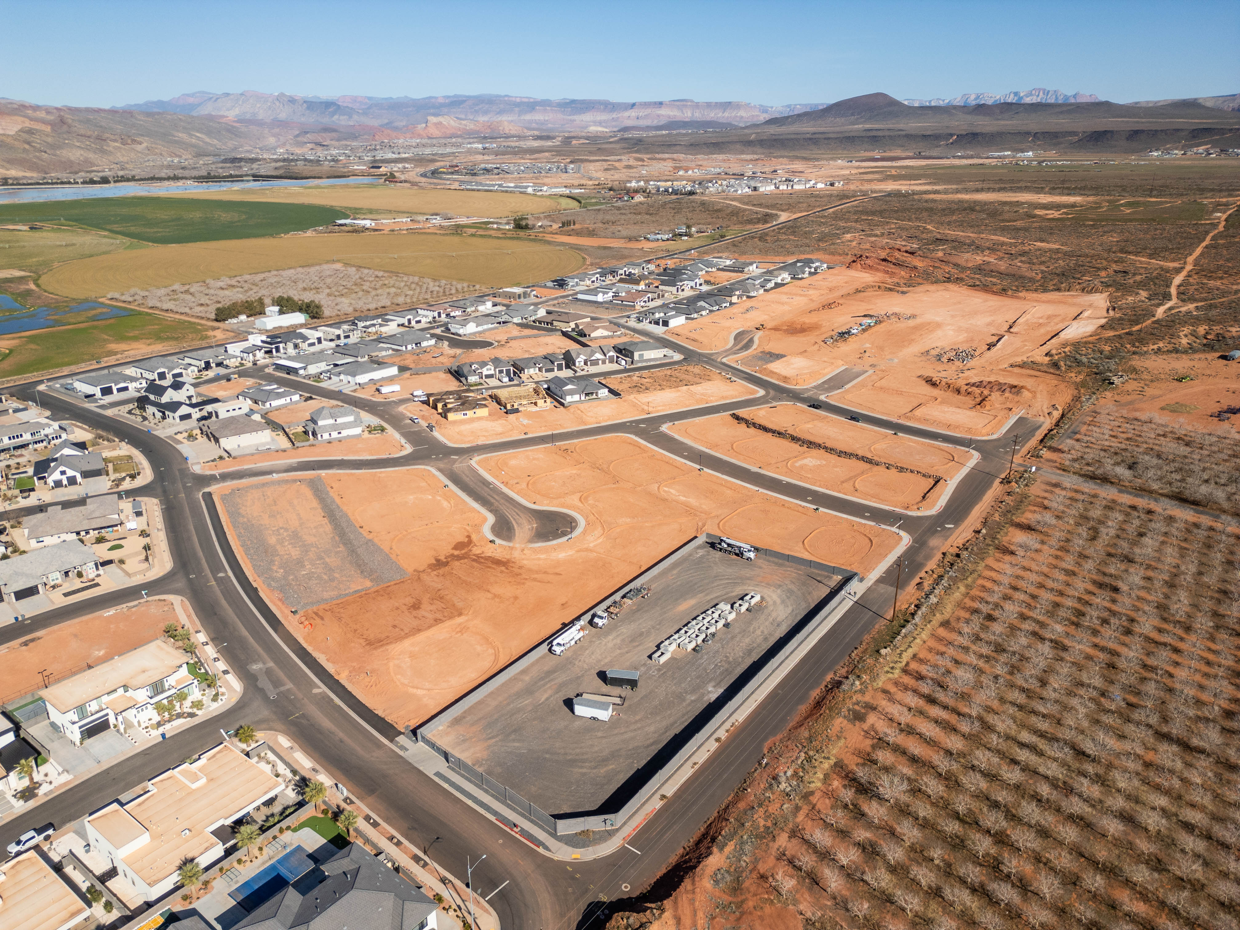 View of property location with a water and mountain view