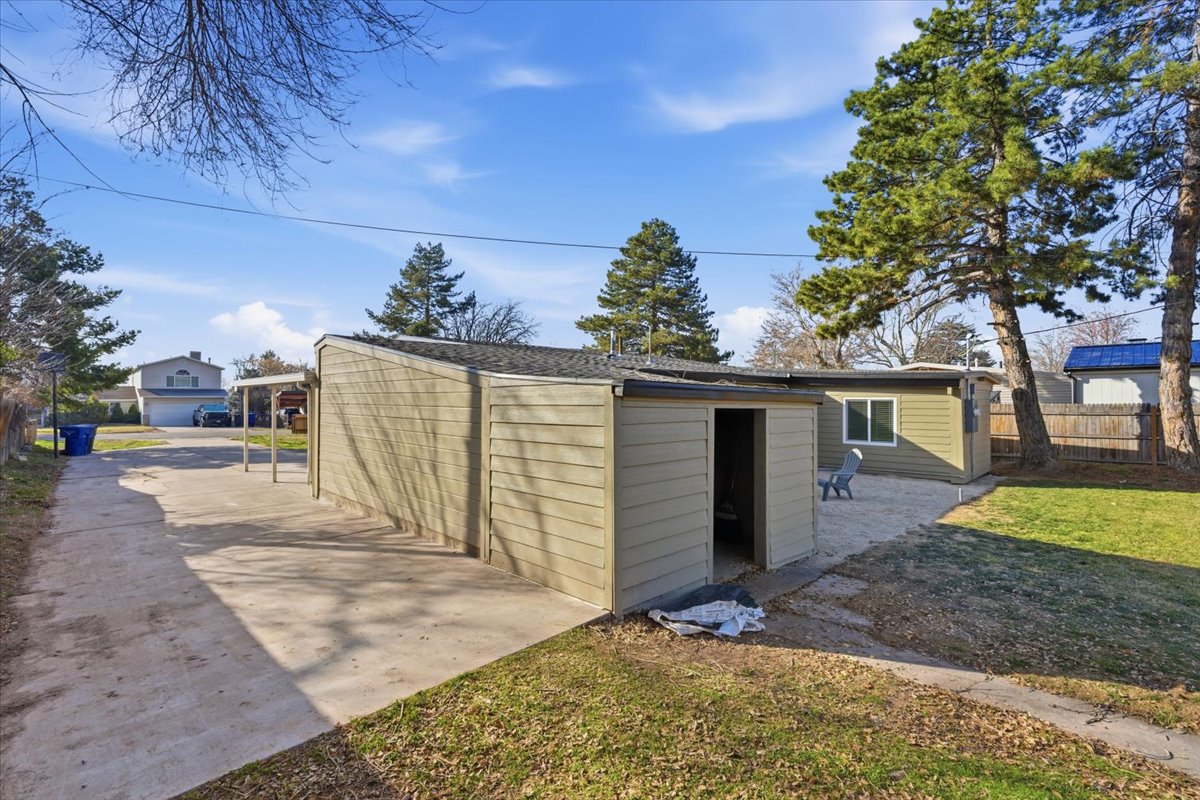 View of outbuilding