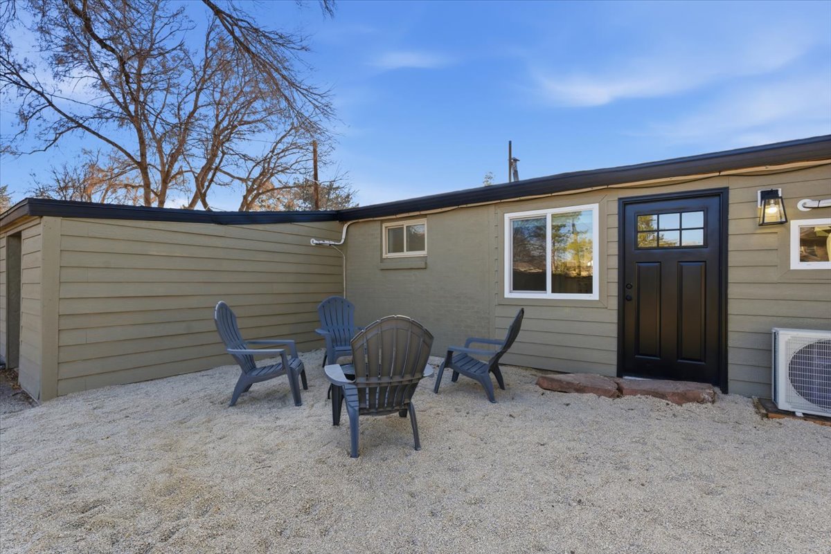 Back of property featuring a patio