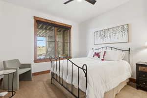4th Bedroom with large view windows, en suite bathroom and walk-in closet
