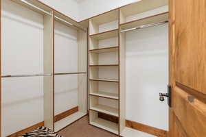 View of spacious closet in 4th bedroom