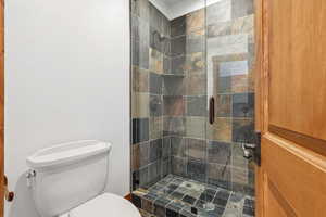 2nd bedroom bathroom with large euro-glass shower