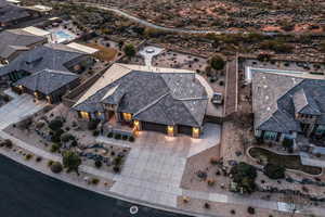 View from above of property