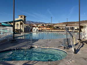 Large Community Pool with Lazy River, Two Spas, and Waterslide