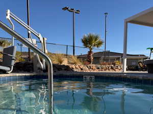 Looking Toward the Pickleball courts from Second Spa