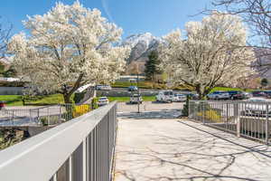 View of road with a mountain view