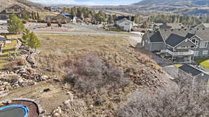 Aerial view of residential area