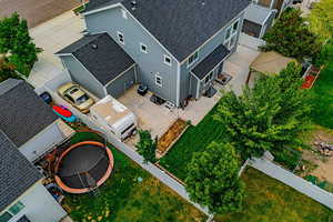 View from above of property