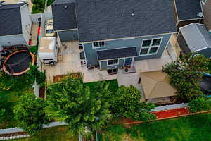 Aerial view of property and surrounding area