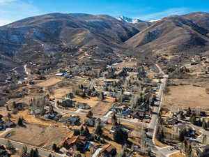 Mountain view featuring nearby suburban area