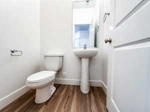 Main floor half bathroom