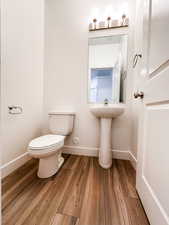 Main floor half bathroom