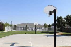 View of sport court featuring community basketball court