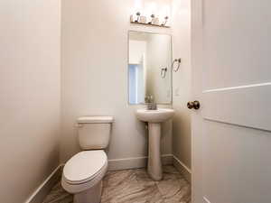 Main floor half bath