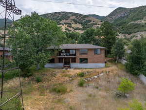 View of mountain background