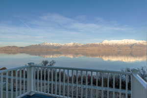 Water view featuring a mountainous background