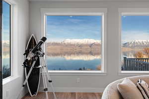 Water view with mountains