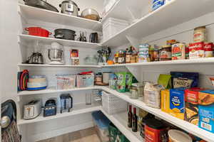 View of storage area