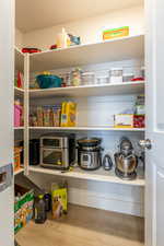 View of storage area