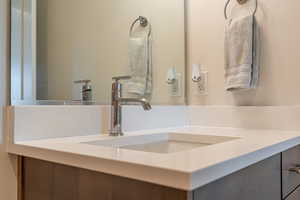 Bathroom featuring vanity