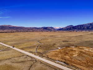 View of mountain background featuring rural landscape and a desert landscape