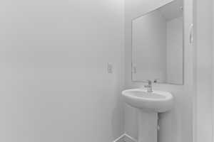 Bathroom with baseboards