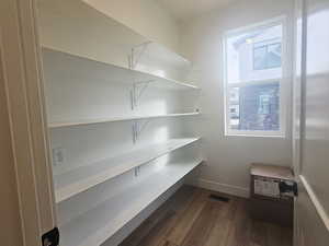 View of storage area