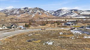 Mountain view with nearby suburban area