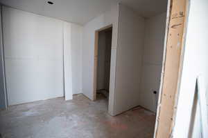 Unfurnished bedroom with a closet