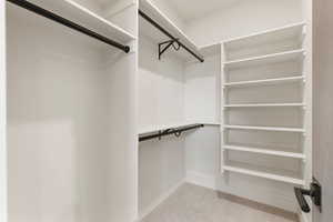 View of walk in closet of bedroom 4