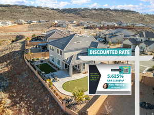 Aerial view of residential area