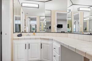 Bathroom featuring vanity