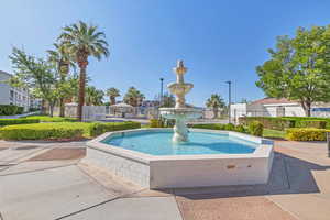 View of community featuring a patio area and a residential view