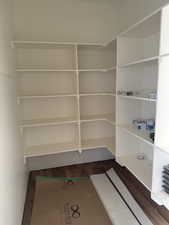 View of storage area