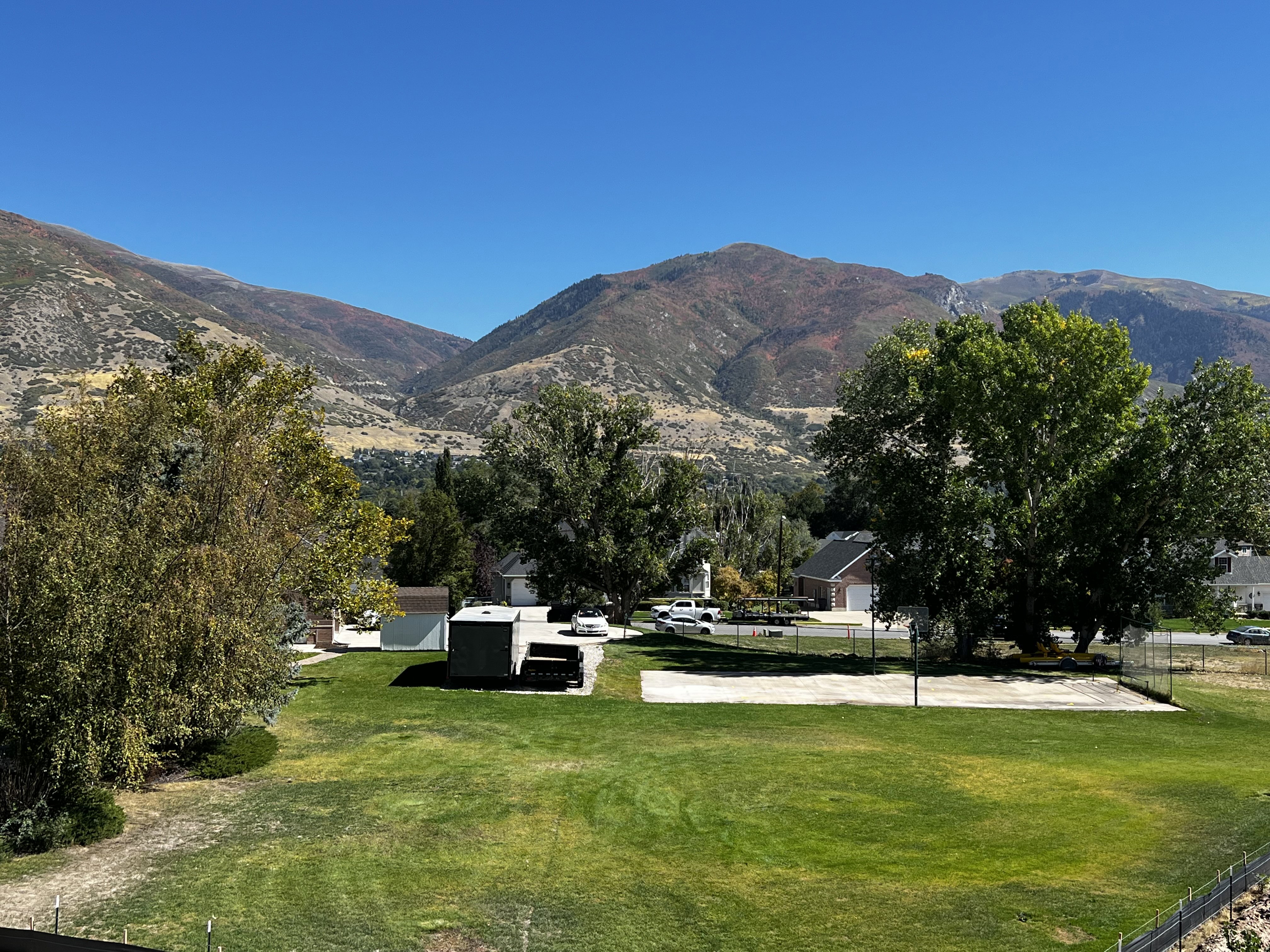 View of mountain background