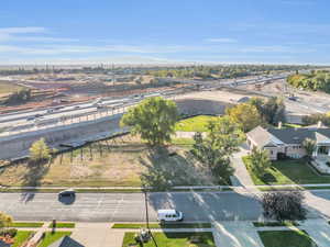 Aerial view of a highway