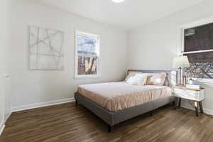 Bedroom featuring hardwood / wood-style floors
